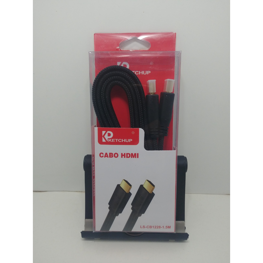 Cabo Hdmi Trançado Ultra Hd 1080P 4k Alta Resolução Alta Qualidade 1.5 Metros