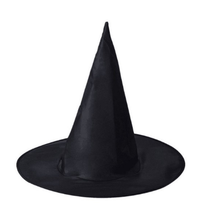 Chapéu De Bruxo Preto Liso - Halloween