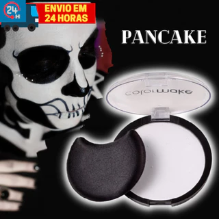 Pancake Color Make Cores e Neon Para Halloween Carnaval Maquiagem Clown
