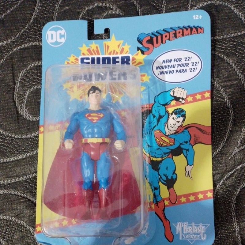 superMan super powers Mc farlane boneco action figure