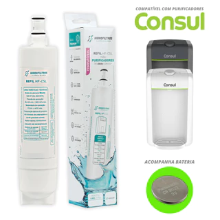 Refil Filtro Compatível Consul Para Purificadores De Água Cpc30 / cpc30ab / cpc30af / cpc31 / cpc31ab / cpc31af / cpb34 / cpb34ab / cpb34as / cpb34af / cpb35 / cpb35ab / cpb35af / cpb36 / cpb36af / cpb36ab Vela
