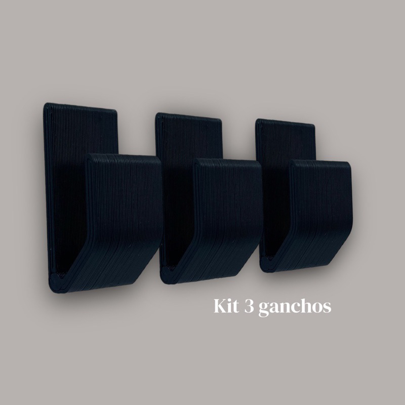 Kit 3un Gancho De Parede Multiuso Organizador - Chaves, Colares, Toalhas, Cabos