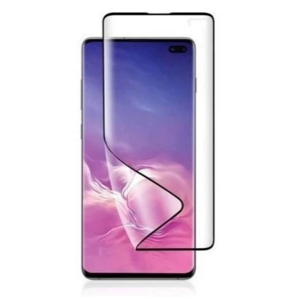 Película Gel Nano para Samsung Galaxy Samsung Galaxy S10 Plus Tela 6.4 Bordas Pretas Cobre Tela Toda Inteira do Aparelho Celular