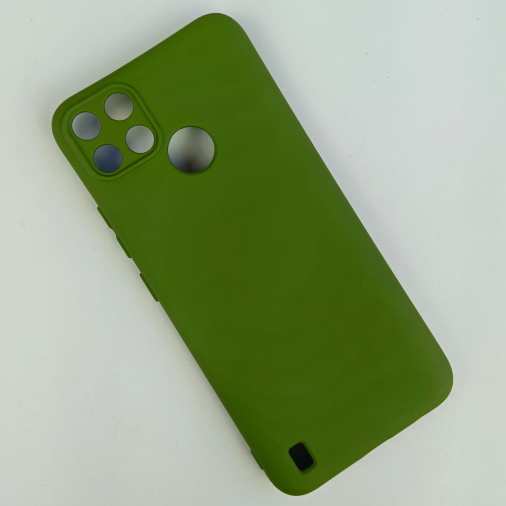 Capinha Para Realme C21y Capa Case Silicone Aveludada Colorida