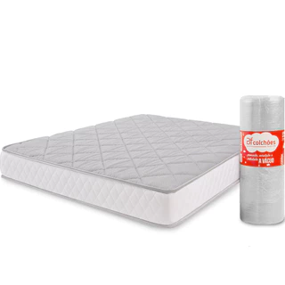 Colchão Casal Espuma D33 A Vácuo Ortopédica Certificada 138x188x17cm Bf Colchões