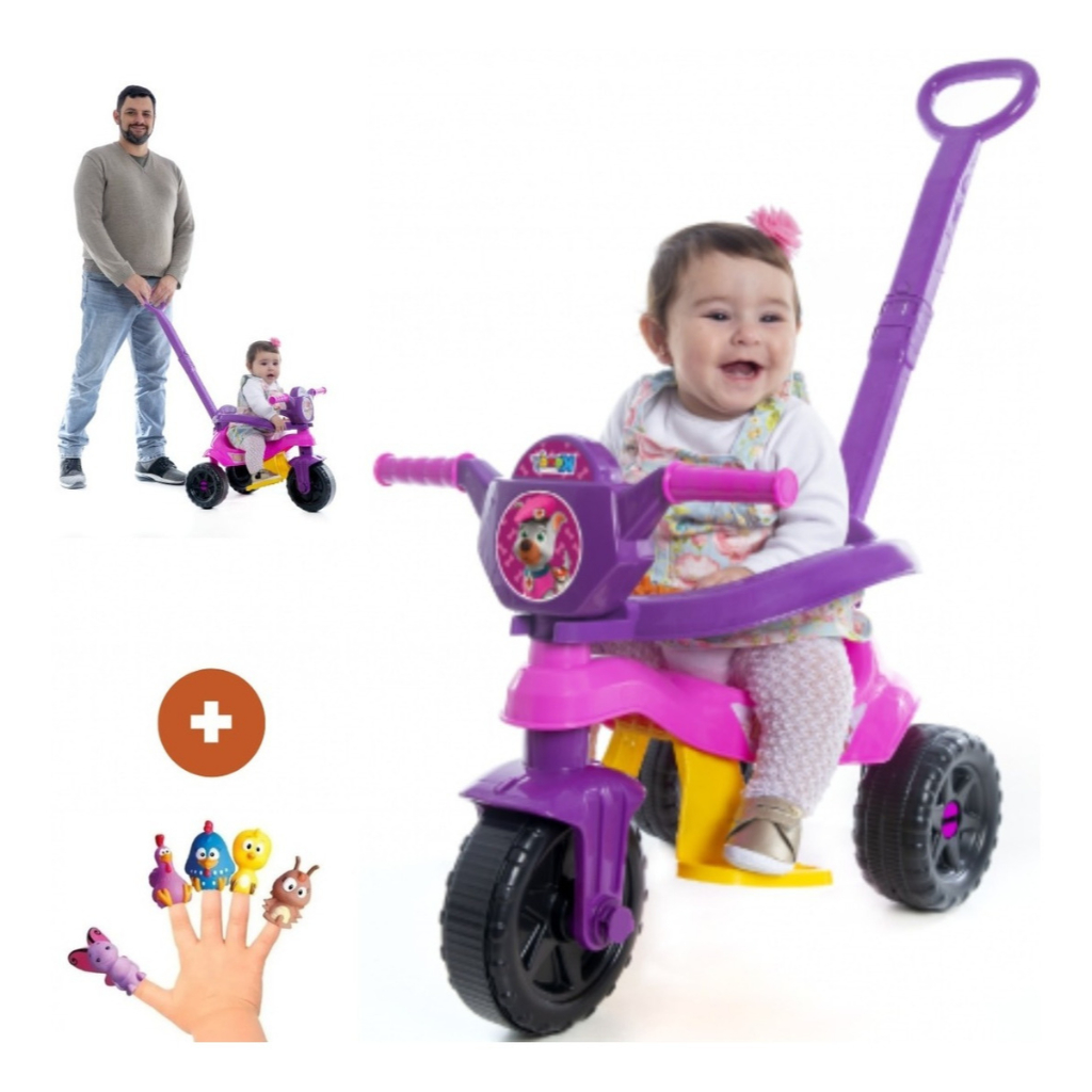 Totoka Triciclo Infantil Carrinho De Passeio Bebê Motoca