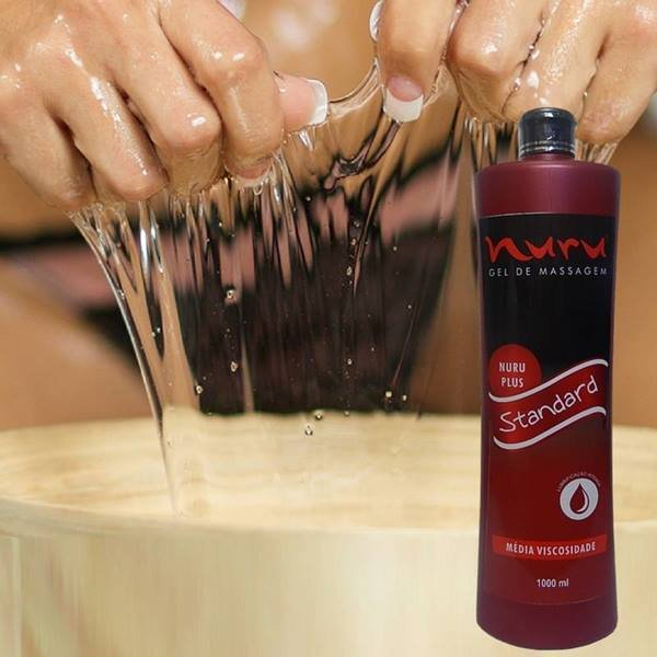 1 litro Nuru standard - GEL MÉDIA VISCOSIDADE PARA MASSAGEM JAPONESA CORPO A CORPO