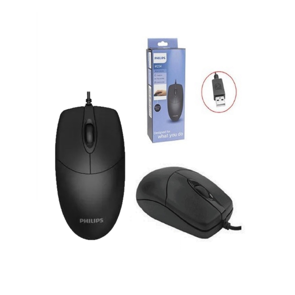Mouse PHILIPS M234 Com Fio Spk7234 Mesma Qualidade do Logitech m90 ...
