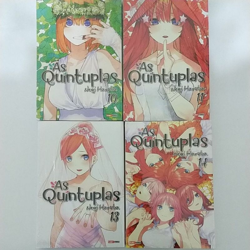 Mangá As Quíntuplas 1 ao 9 (volumes avulsos) Lacrado - Em Português - As  Quintuplas