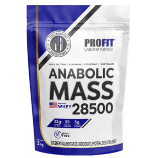 Anabolic Mass 28500 Hipercalórico Ganho de Peso 3kg Profit Labs em Oferta na Shopee