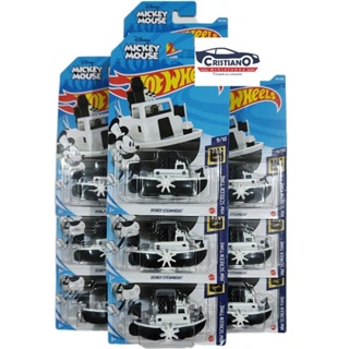 Lote com 10 Unidades Disney Steamboat Barco do Mickey Hot Wheels 2021