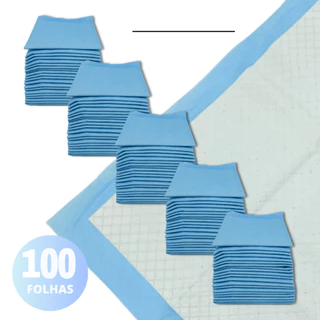 Tapete Higiênico Para Cães 100 Unidades 33 X 45cm Folha Absorvente
