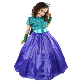 Conjunto Tutu da Pequena Sereia -roupa de Festa Bordado Luxo