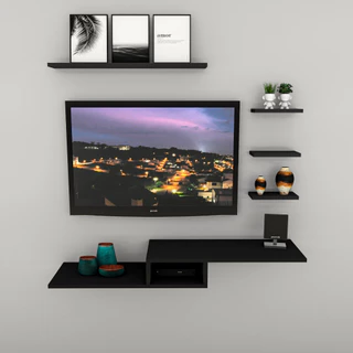 Rack Suspensa nicho para sala / Quarto com três opções de cores