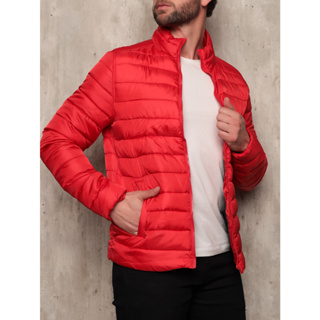 Jaqueta Puffer Vermelha em Oferta