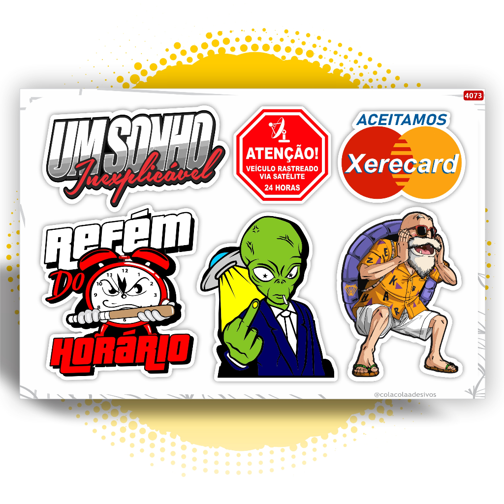 Cartela de Adesivos para Caminhão Carro Caminhoneiro - Adesivo Vinil ...