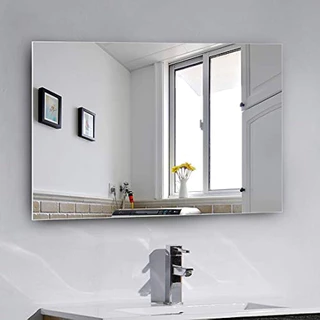 Espelho Decorativo Multiuso Retangular Pendurador Para Quarto Sala Banheiro 50X60