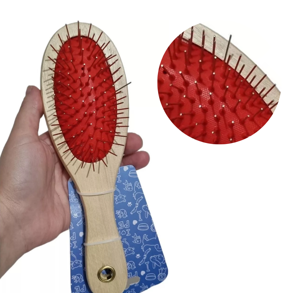 Escova Rasqueadeira Removedora de Pelos - Cerdas sem Bolinhas | Shopee ...