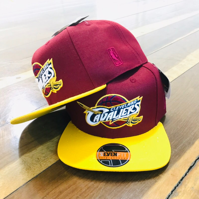 Cleveland Cavaliers Cavs NBA Mitchell & Ness OS Logo Snapback Red/Yellow  Cap Hat