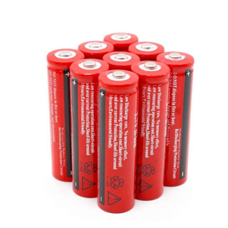 Kit 5 Bateria 18650 Li-ion 6800 mah 3.7v Lanterna Tática Led-envio imediato