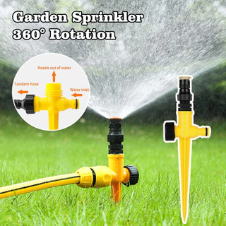 aspersor irrigador circular grama jardim engate rápido 360