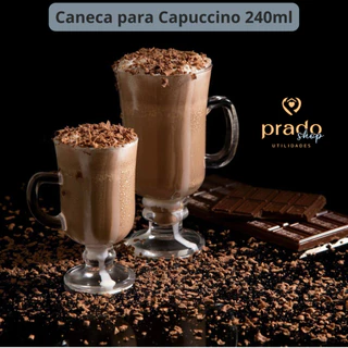 Caneca Para Capuccino Chocolate Quente Café Expresso 240ml Copo