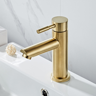 Torneira Para Água Quente/Fria De Aço Inoxidável 304 Designer Moderno Para Bacia De Banheiro Misturadora