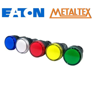 Sinaleiro LED 22mm 110V AC/DC EATON ou Metaltex Verde Vermelho Azul Branco Amarelo