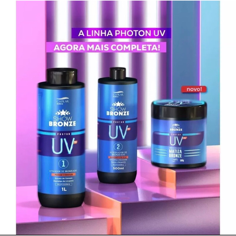 Kit Photon UV - UV 1 + UV 2 + UV Matiza ativador e acelerador de