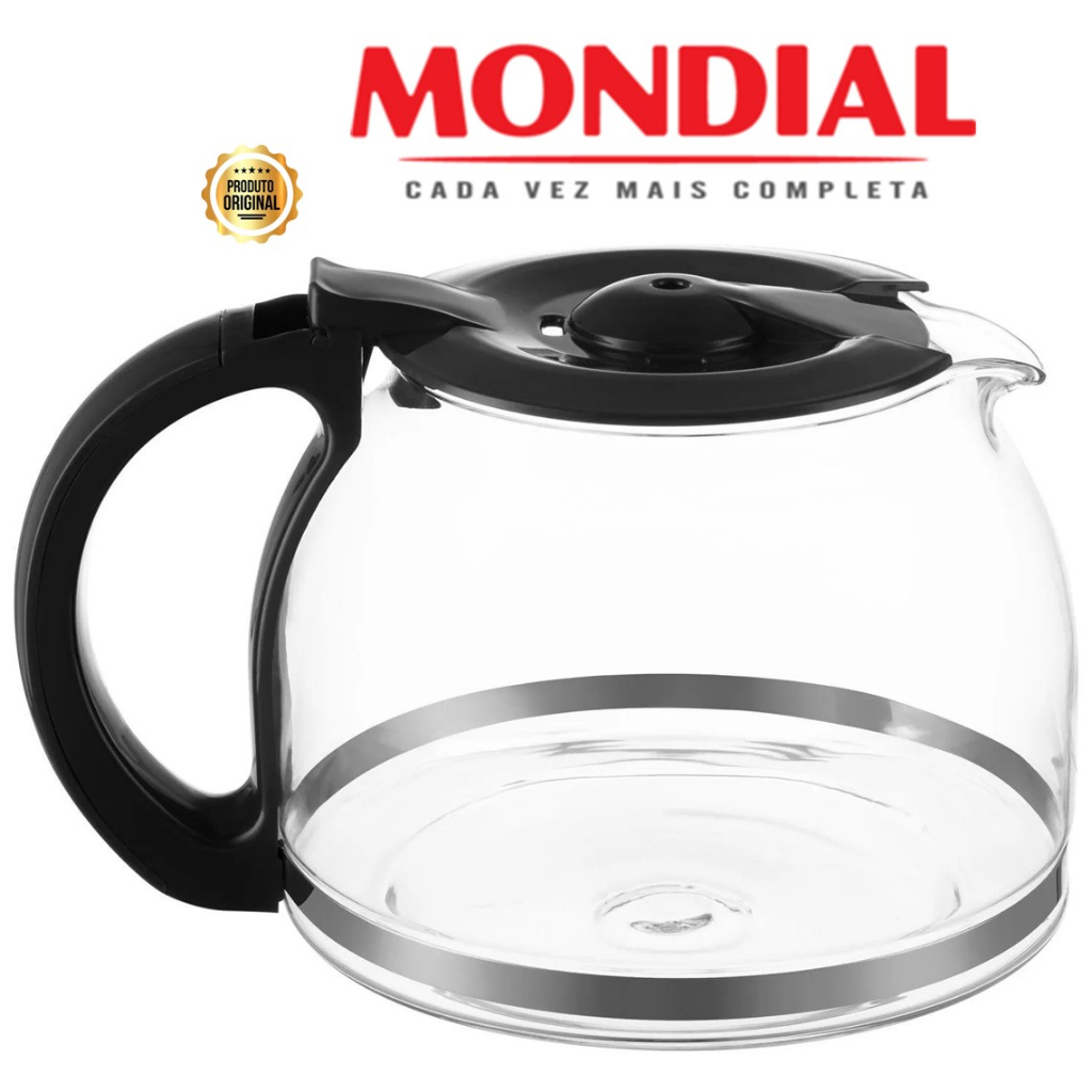 Cafeteira Elétrica Dolce Arome Inox 30 Xícaras Preto/Inox 110V - Mondial