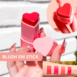 Blush Lua e Neve e Contorno Bastão Coração Stick Cremoso batom