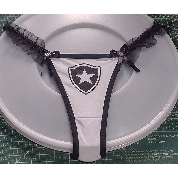 Calcinha sexy time de Futebol Botafogo tamanho M