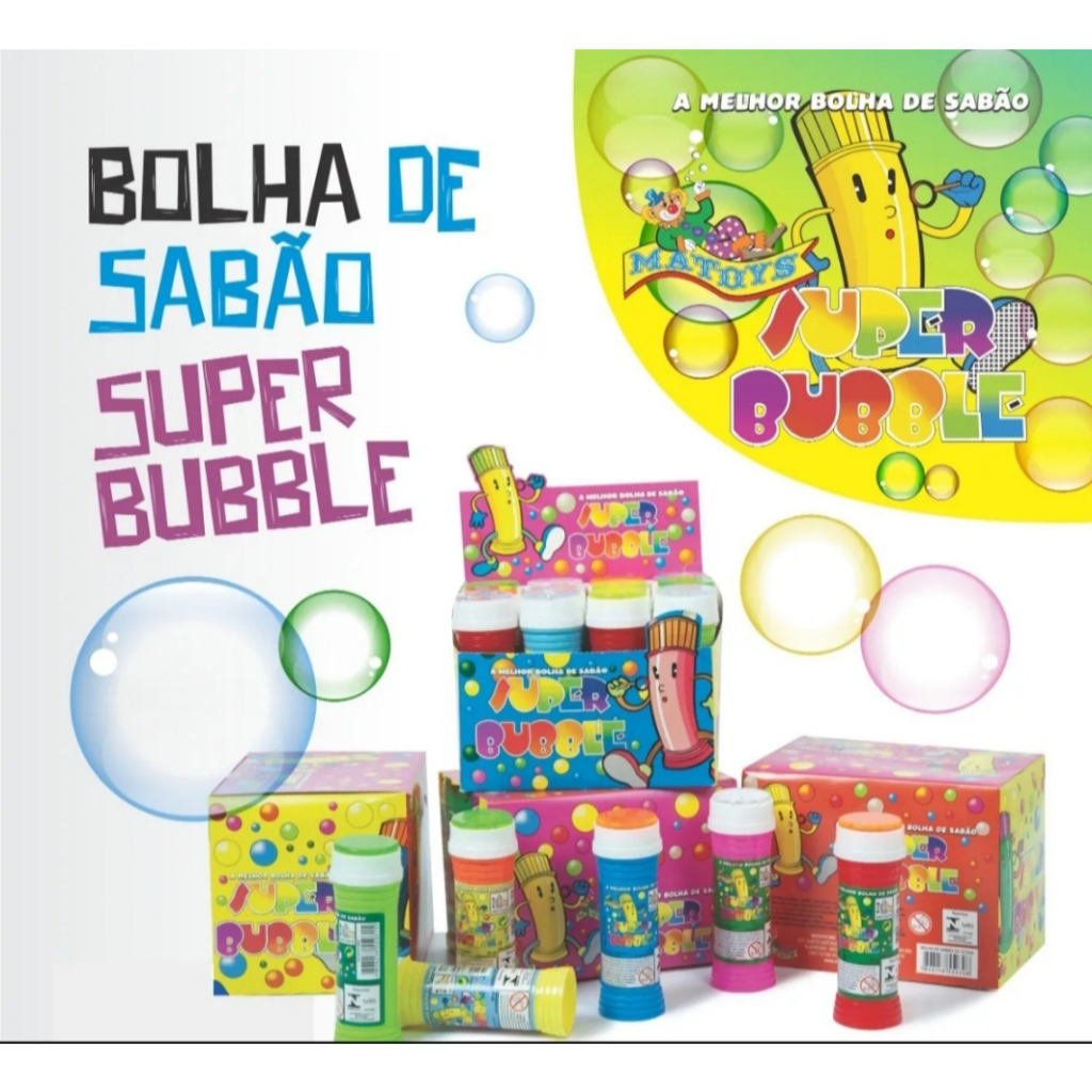 Bolha de Sabao com Jogo Tecno Bubble Neon 60ml - BrasilFlex