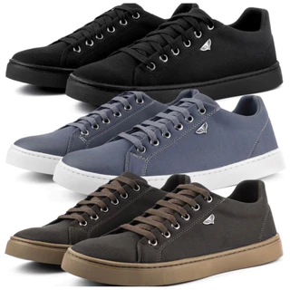 Kit 3 Pares de Tênis Sapatenis Masculino Casual Urbano Confort Barato Macio + Carteira