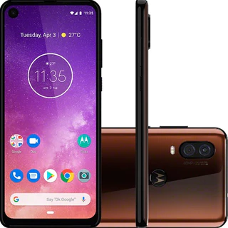 Smartphone Motorola One Vision 128GB Dual Chip Android 9.0 Tela 6,3" 4G Câmera 48+5MP - Exposição