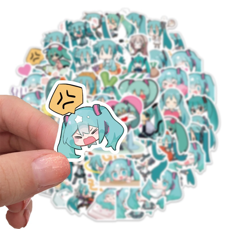 Adesivo anime kawaii Miku