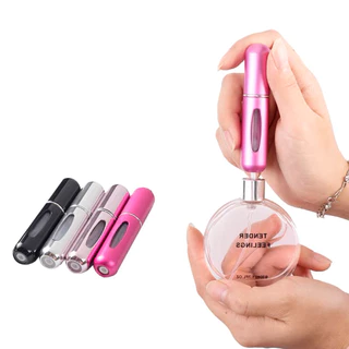 Kit 3 Peças Porta Perfume Recarregavel Portatil Spray 5ml