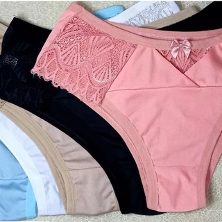 Kit 4 Calcinha Luxo Plus Size Confort L066