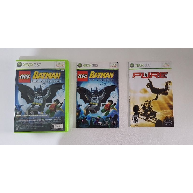 Lot of 2 Games LEGO Batman: The Videogame and Pure, Kinect Adventures Xbox  360