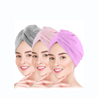 20 Pcs Toalha Mágica para Secar Cabelo de Microfibra Grossa Touca