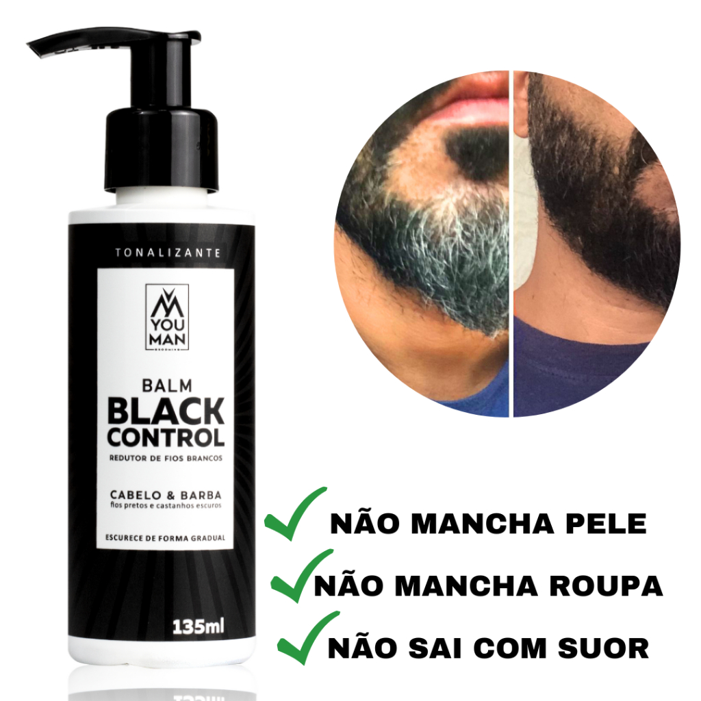 Escurecedor de Barba Branca e Grisalha Efeito Gradual N o