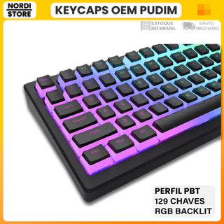 129 Chaves Pudim OEM Keycaps perfil pbt para Teclado Mecânico