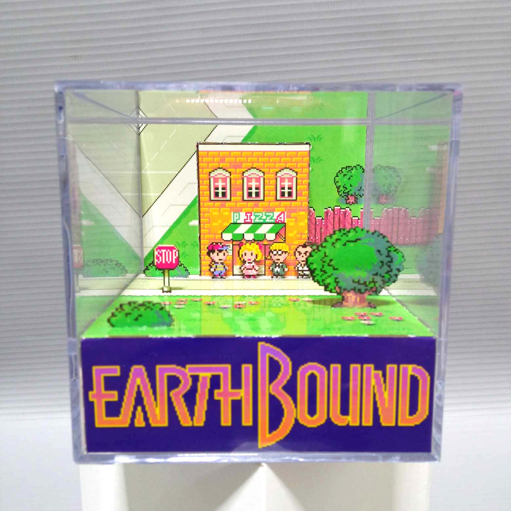 Cubo Diorama EarthBound Pizzaria