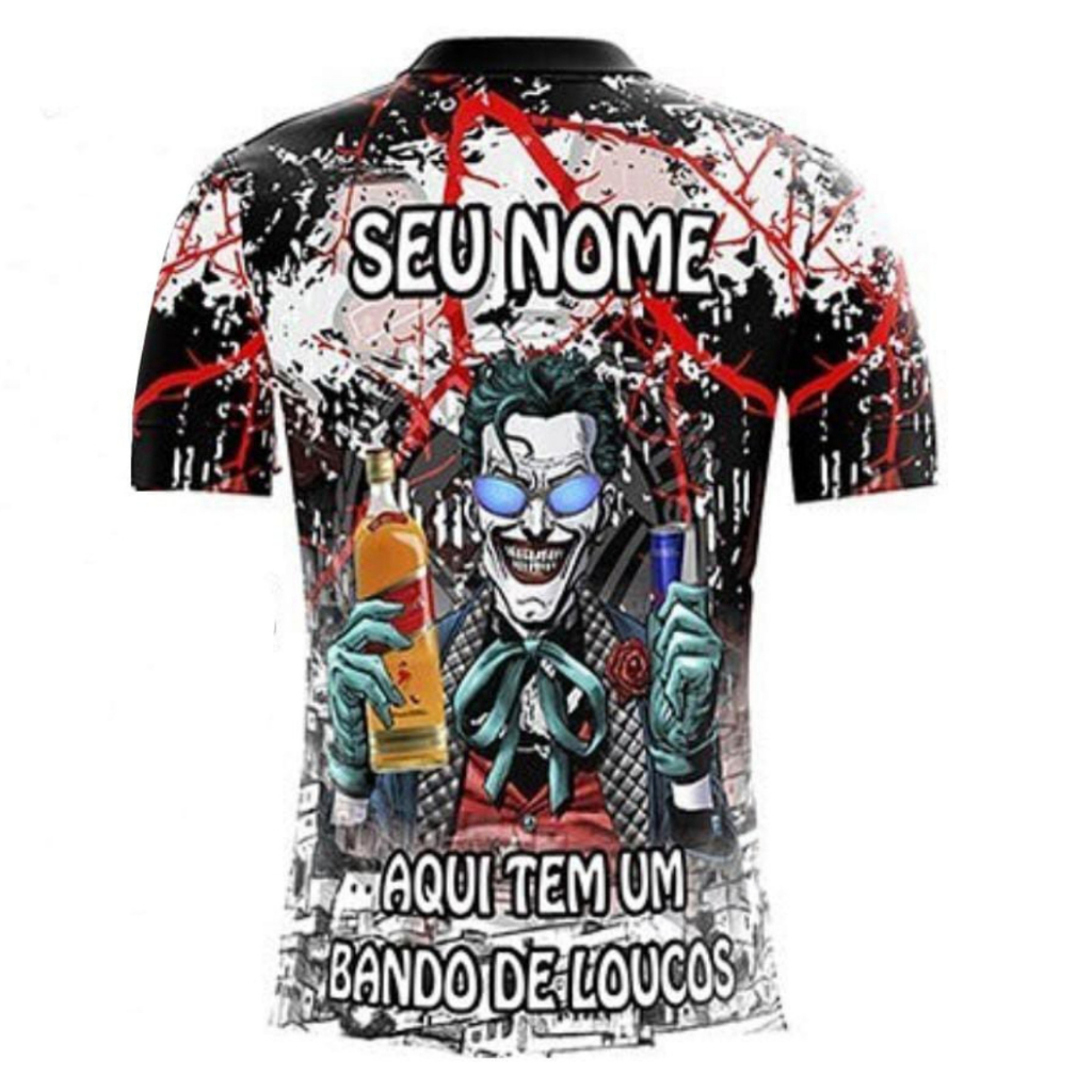 Camiseta de Time Corinthians Camisa Masculina Personalizada de Futebol Timão Torcida