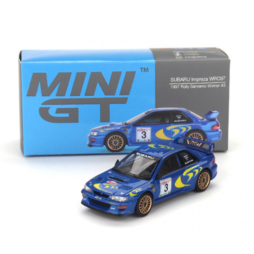 Mini GT MGT00512-L 512 1/64 SUBARU IMPREZA WRC97 1997 VENCEDOR