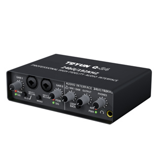 TEYUN Professional Sound Card Audio Mixer Monitoramento Canal Guitarra Elétrica Gravação Ao Vivo Para Estúdio Cantando Q-24