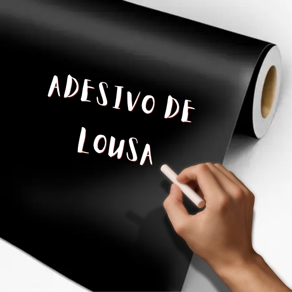 Adesivo Lousa Preto Papel De Parede Fosco 45 cm x 2 Metros