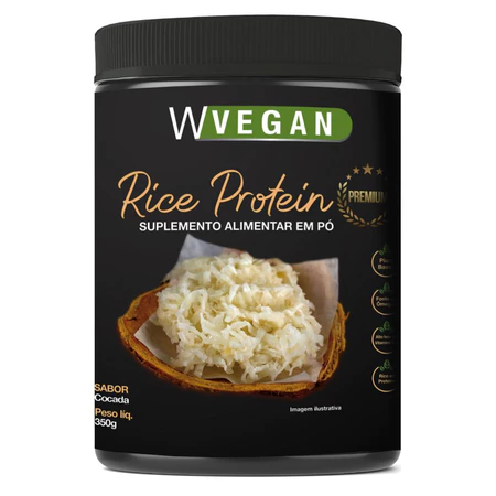 Rice Protein Dha Premium Wvegan 350g Sabor Cocada