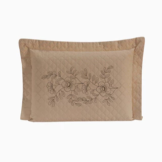 Porta Travesseiros Com BORDADO e Matelado Ultrassônico 70cmx50cm - Ágape