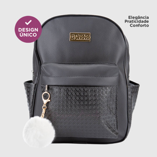 Mochilinha Feminina Mochila Mulher Moda Barata + Chaveiro Pompom